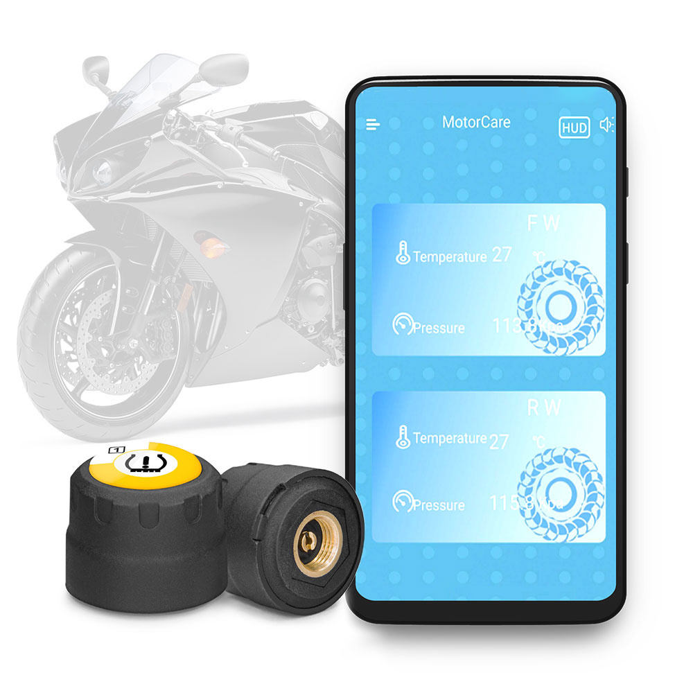 V100B Tire pressure Sensors for  Motorcycle TPMS  Tire Pressure M-onitoring  Warning System support  Android iOS system