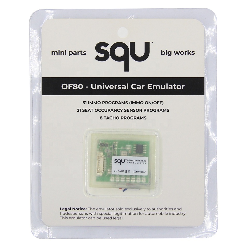 SQU OF80 Universal Car Emulator Supports IMMO Seat Occupancy Sensor Tacho Programs Universal Vehicles 12V Adblue Emulator 0.1kg