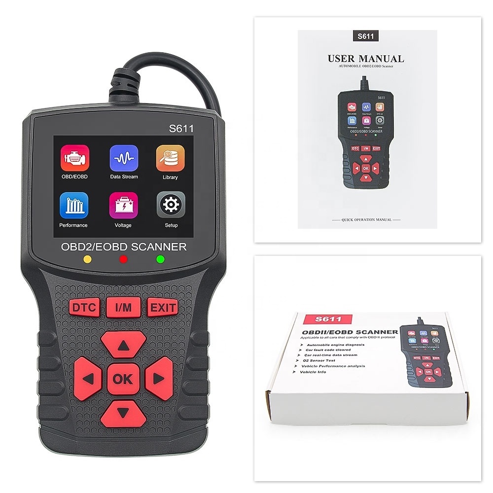 Escaner Automotriz S611 OBD2 Scanner Car Engine Fault Code Reader Automotive OBD2 Car Diagnostic Scanner