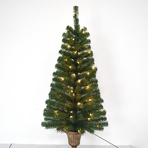 4 ft PVC Mixed  Entrance  Christmas Tree, with LED Light,