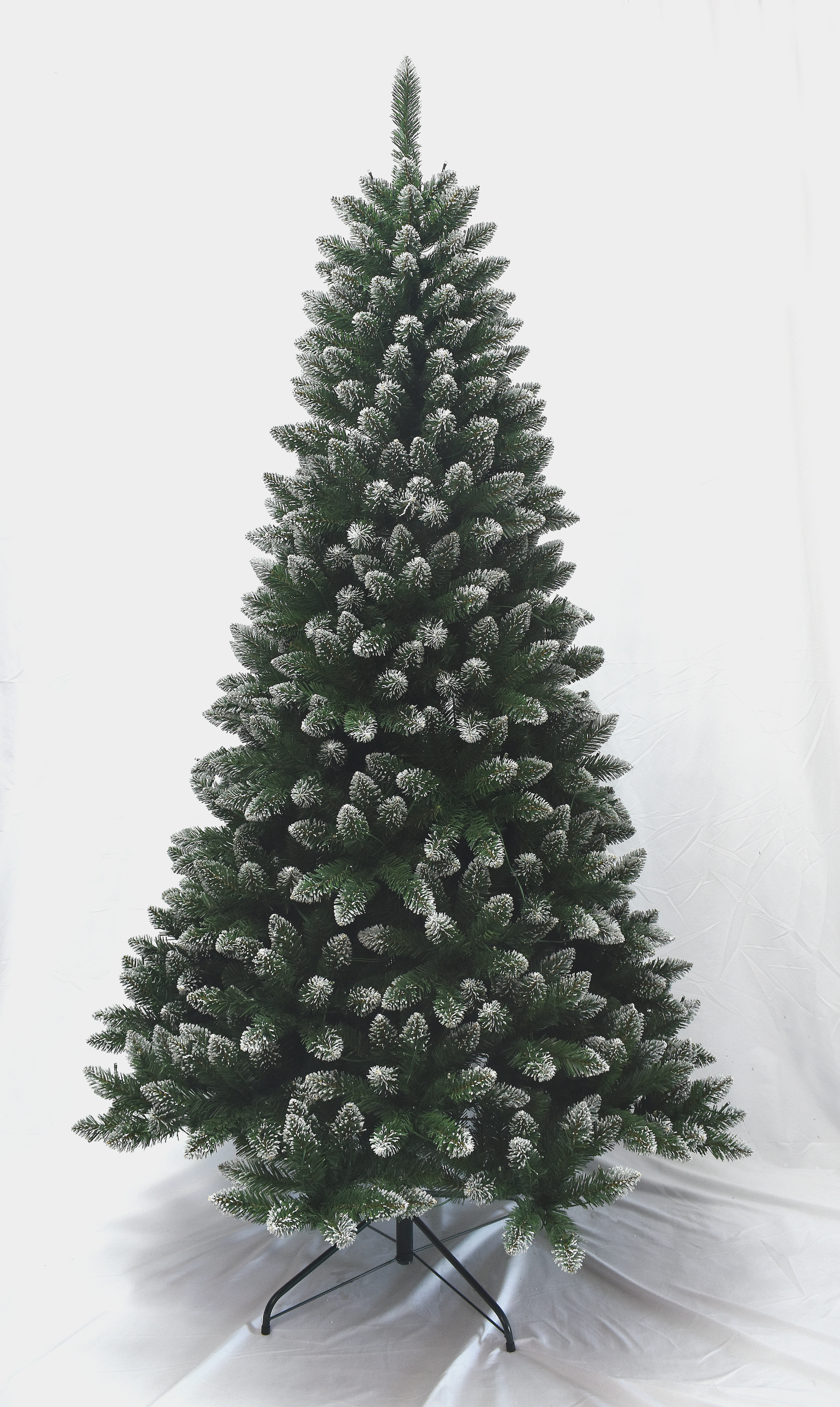 Glisten Tree Sparkle Snow Tip Green custom artificial Christmas Tree with led lights