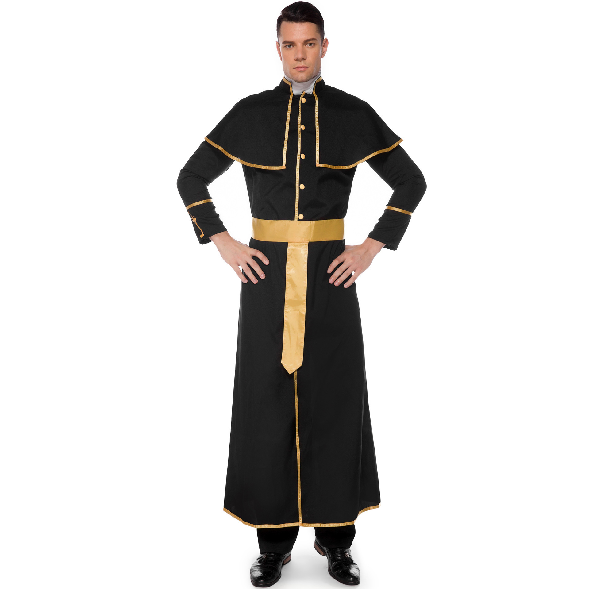 Halloween Costume New Adult Male Priest Couple Dress Female NUN Missionary Role Play Costume Children Unisex TV & Movie Costumes