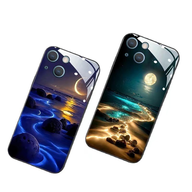 Wholesale Deluxe Phone Cases Soft Shockproof Phone Cases Smart Luminescent Personalized Customized Pattern Phone Cases