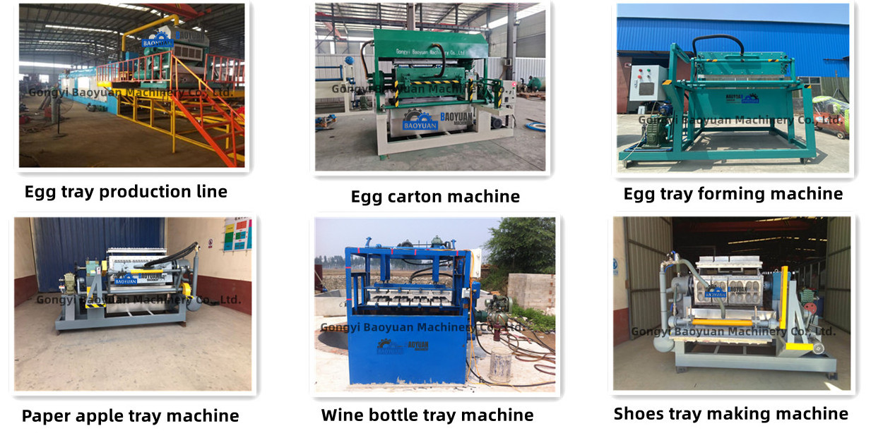 Full Automatic Small Paper Pulp Molding Machine Paper Egg Tray Machine Paper Shoes Tray Making Machine