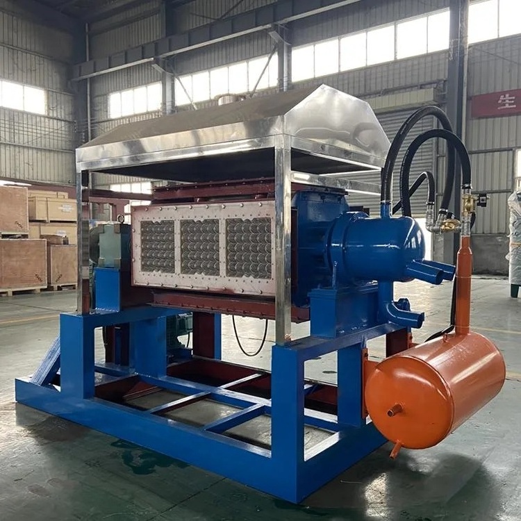 Semi Automatic Pulp Production Line Small Making Waste Paper Recycle Used Egg Tray Machine