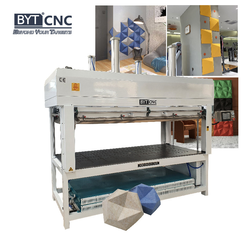 BYTCNC Vacuum membrane press for solid surface corian felt plywood acrylic bathub basin front desk vacuum press  molding use