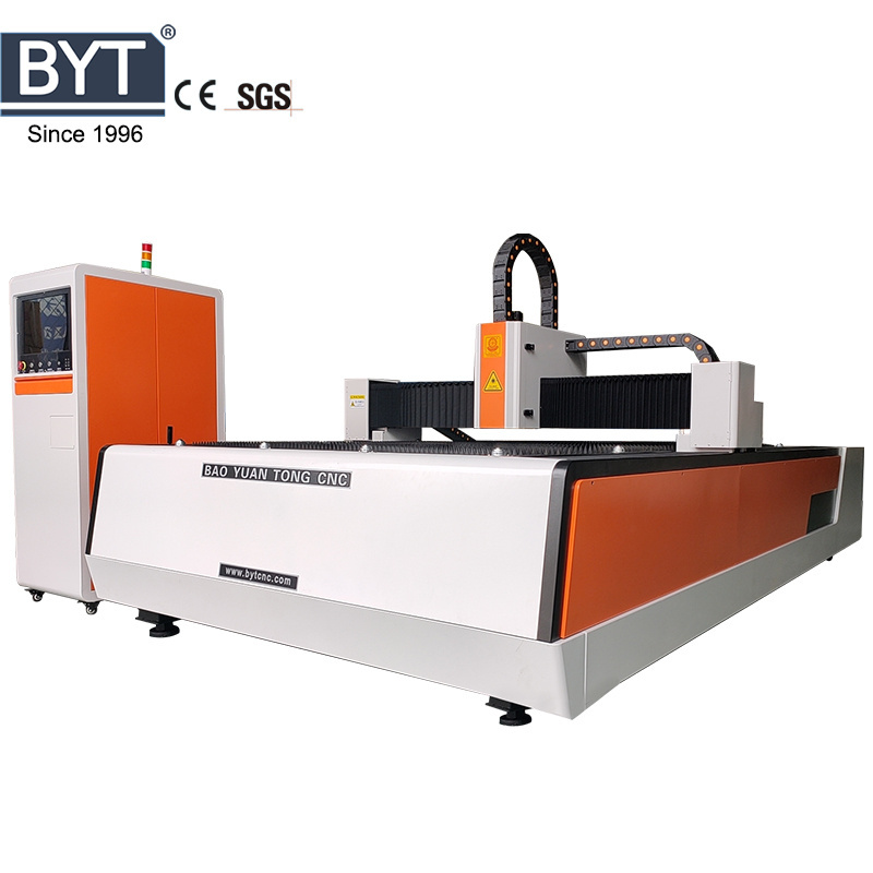 BYTCNC Iron Aluminum Copper Carbon Stainless Steel Metal Fiber Laser Cutting Machine 1530