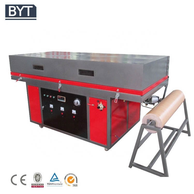 Wood working machinery/wood veneer vacuum membrane press machine for PVC film laminating wood furniture