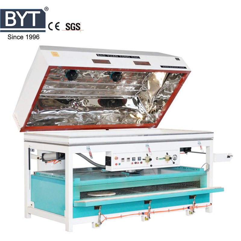 BYTCNC Vacuum membrane press for solid surface corian felt plywood acrylic bathub basin front desk vacuum press  molding use