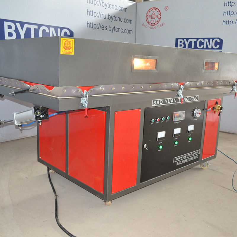 PVC film vacuum laminating membrane press machine for door cabinet