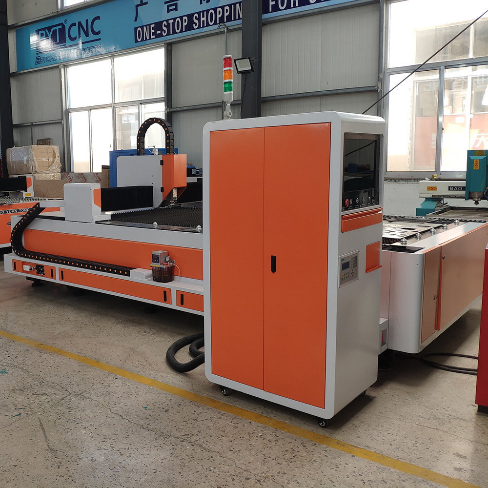 BYTCNC Iron Aluminum Copper Carbon Stainless Steel Metal Fiber Laser Cutting Machine 1530