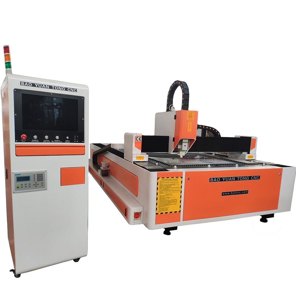 BYTCNC Iron Aluminum Copper Carbon Stainless Steel Metal Fiber Laser Cutting Machine 1530