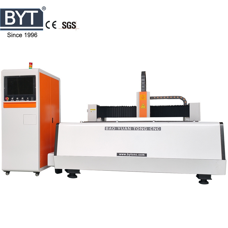 BYTCNC Iron Aluminum Copper Carbon Stainless Steel Metal Fiber Laser Cutting Machine 1530