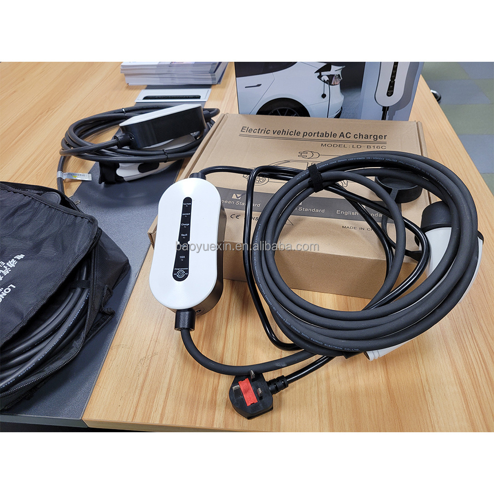 BYD Car home fast charger 7KW IEC 62196-2 type 2 32A GB/T mobile level 2 ev charger ac station for Wuling ID4 ID6