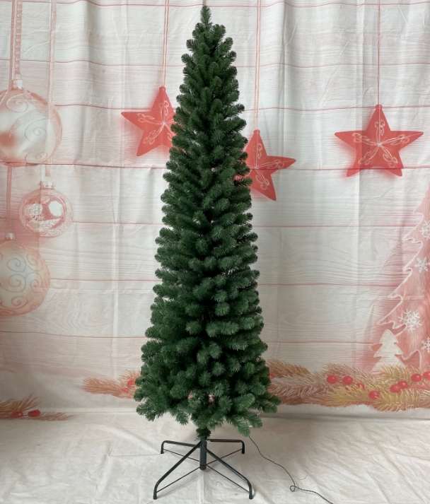 2024 artificial decorations artificial ornaments   pre lit  slim 7ft family 210cm Christmas tree