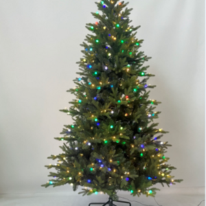 2024 Hot Sale Premium PE PVC Material Most Realistic Fat 7.5Ft 500led Artificial Christmas Tree With LED Functions