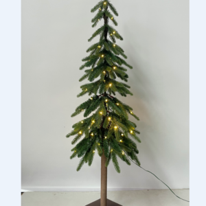 2024 Factory supply DIY simulation PE PVC Christmas trees LED Prelit Christmas Passway Tree Decoration with Metal Base