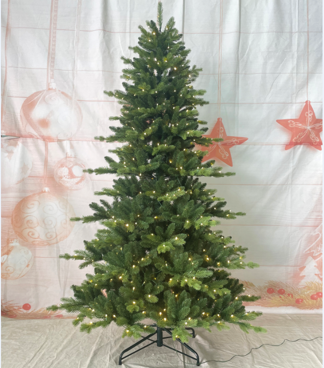 LED Prelit Christmas Tree PE PVC Mixed Artificial Christmas Tree Decorations arbol de navidad kerstbomen Christmas Tree