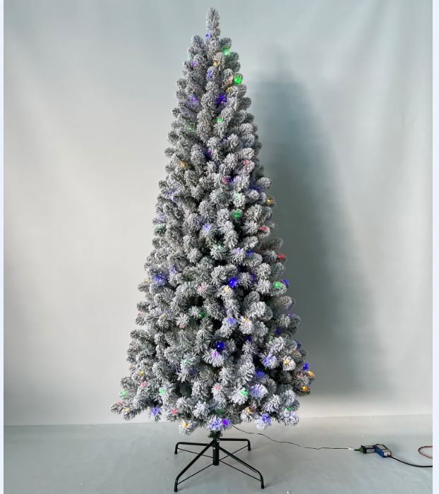 2023 Hot Selling Wholesale Christmas Tree Pre-lit Snow Flocked Artificial White Christmas Tree 4ft to 20ft