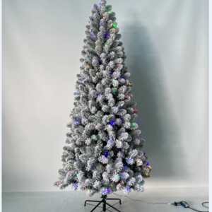 2023 Hot Selling Wholesale Christmas Tree Pre-lit Snow Flocked Artificial White Christmas Tree 4ft to 20ft