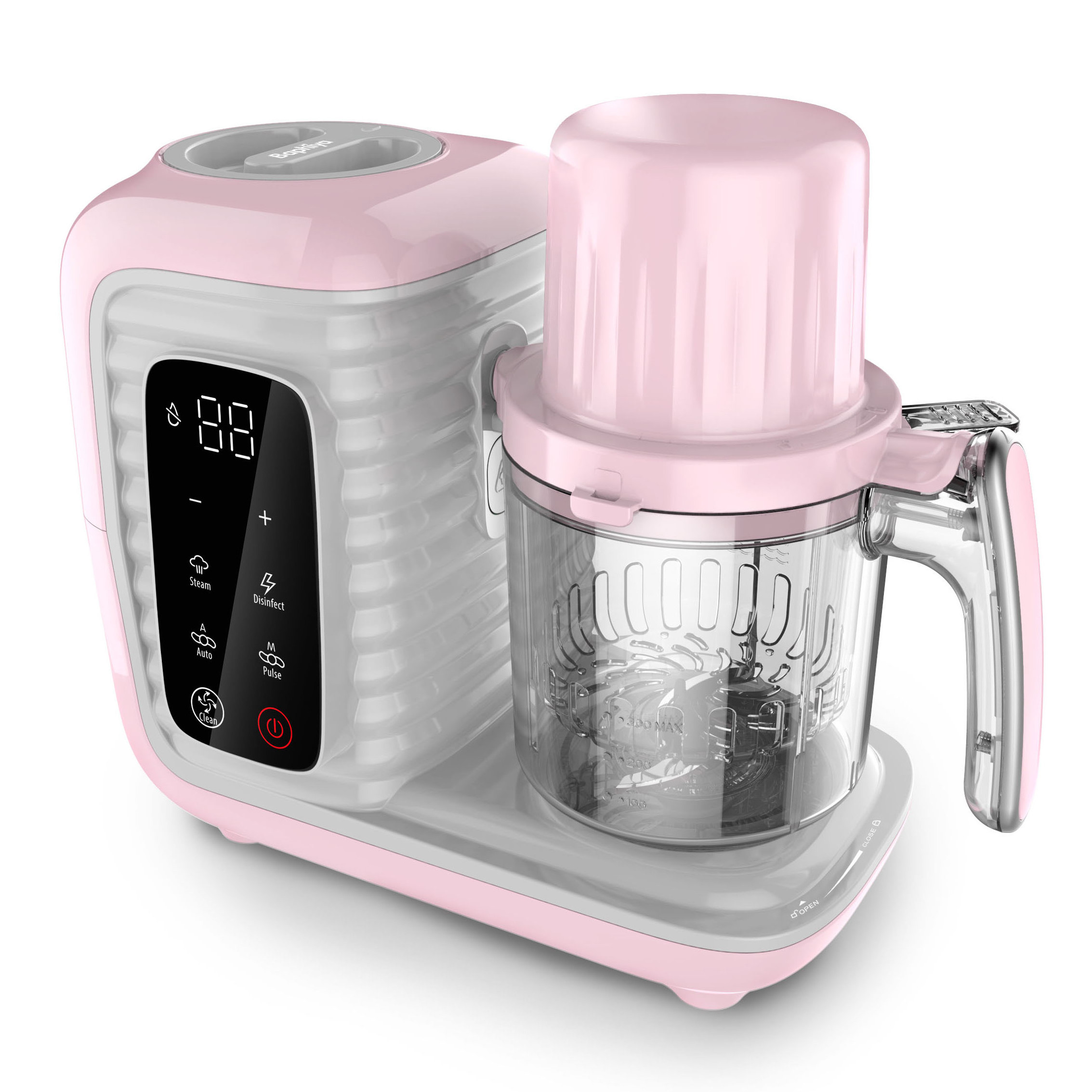 130W Stirring Power Home appliance Multifunctional Digital display Baby food processor/ Steaming blender/food steamer