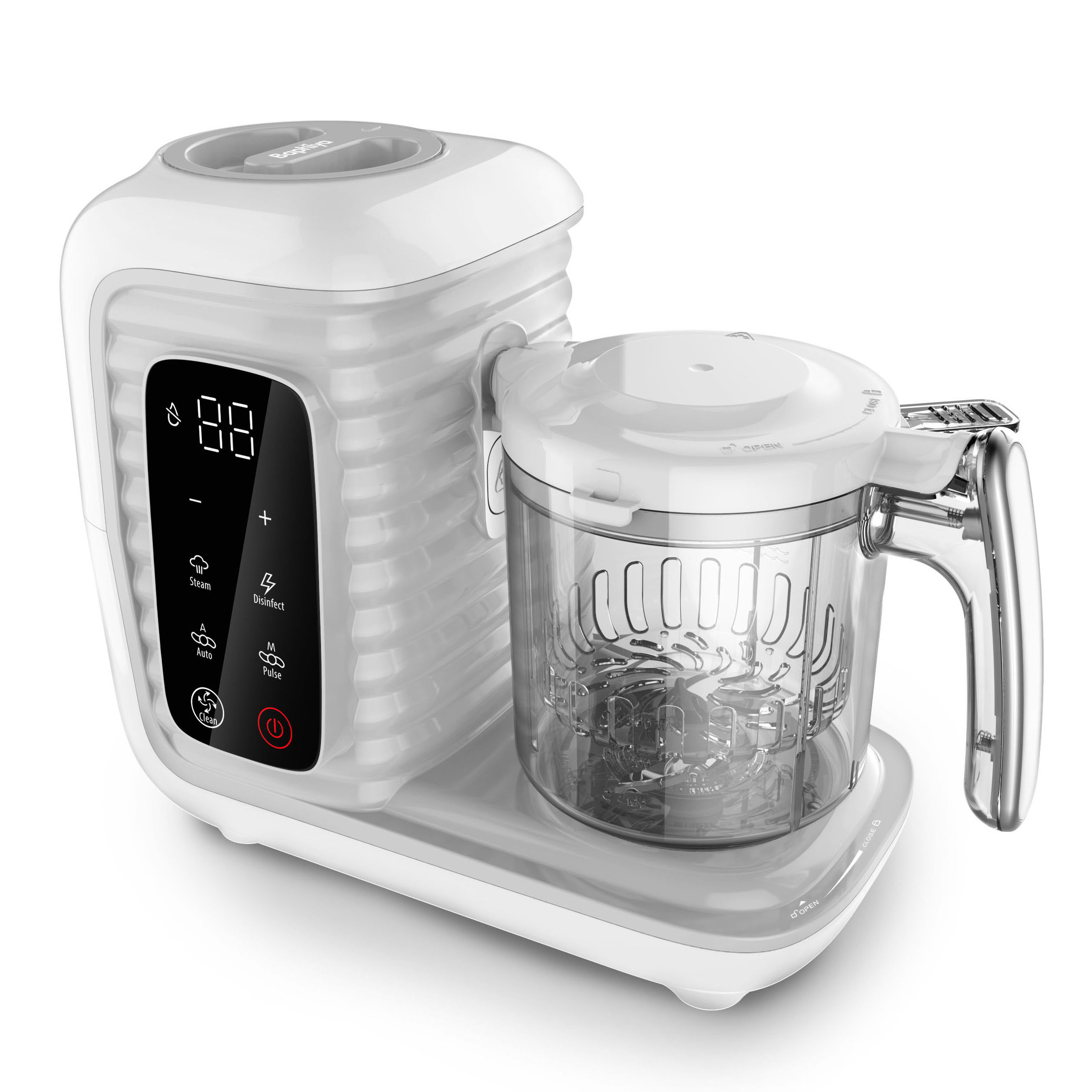 130W Stirring Power Home appliance Multifunctional Digital display Baby food processor/ Steaming blender/food steamer