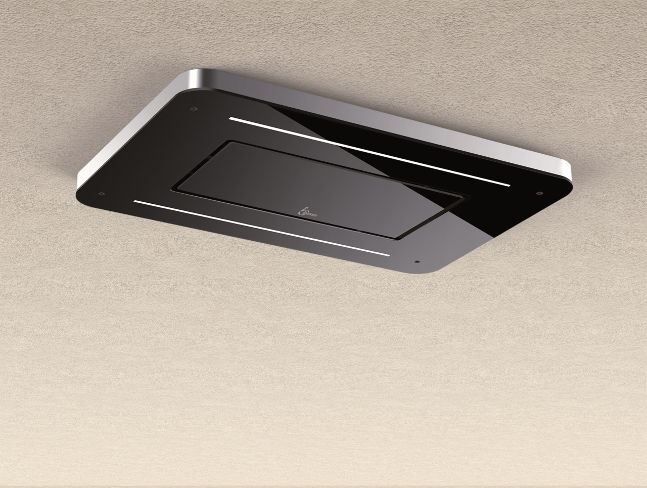 High Quality Made in Italy Design Black Ceiling Hood Range Hood 90x60cm STIVIA SOFFITTO for Kitchen and Cooking