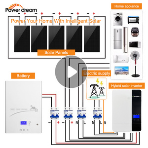 Power Dream Renewable Energy 6Kw Solar Power Generator 10000 Watt 5000W 5Kw 10Kw Solar Power Kit