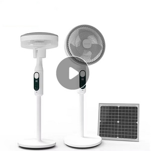 Power Dream Solar Rechargeable Stand Fan Built In Lithium Battery Last For Long Time Working