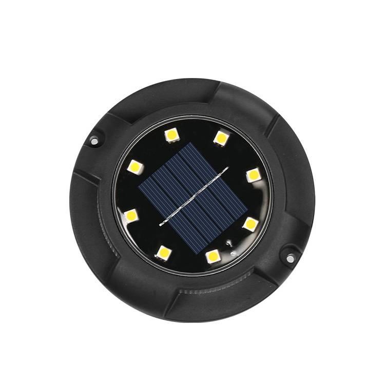 Power Dream Eco Friendly Multicolored Solar Garden Deck Light RGB Waterproof Outdoors Garden Ground Decorative Spot PVC Ip 65 12 LED PC 30