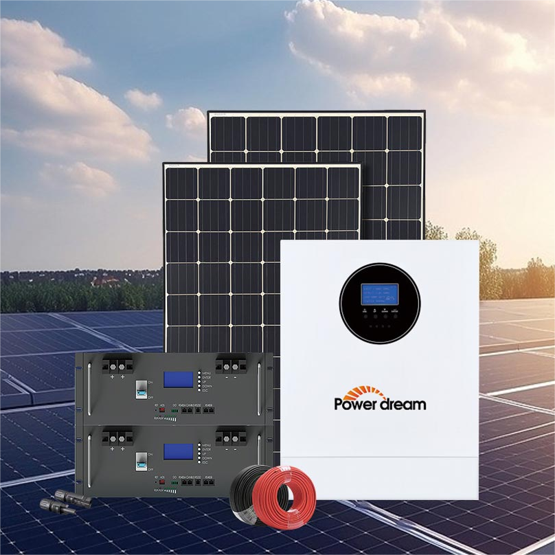 Power Dream 30Kw 50 Kw Hybrid Complete With Panels Solar Energy Power Electric Fence Photovoltaic System Kit