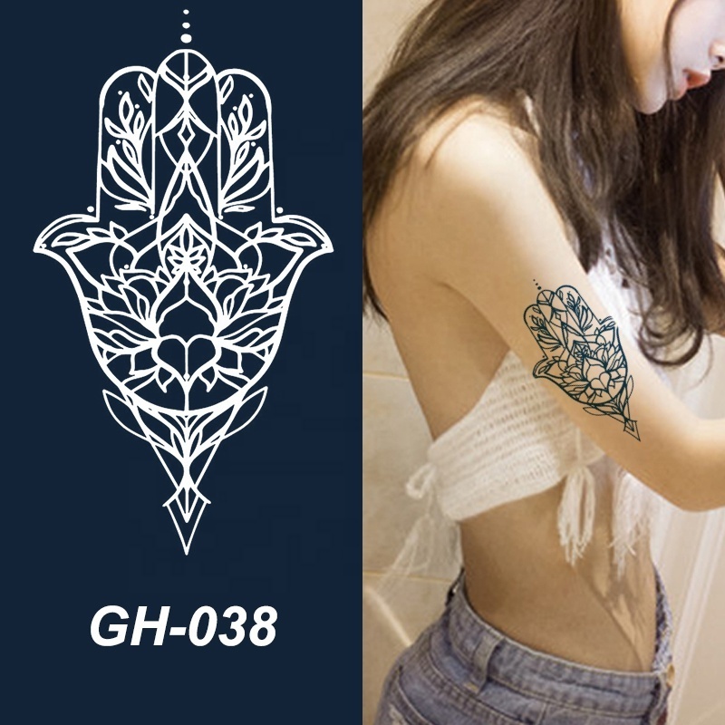 Hot Sale Water Proof Various Patterns Tattoo Body Stencils Self Adhesive Arm Temporary Tattoos Stickers