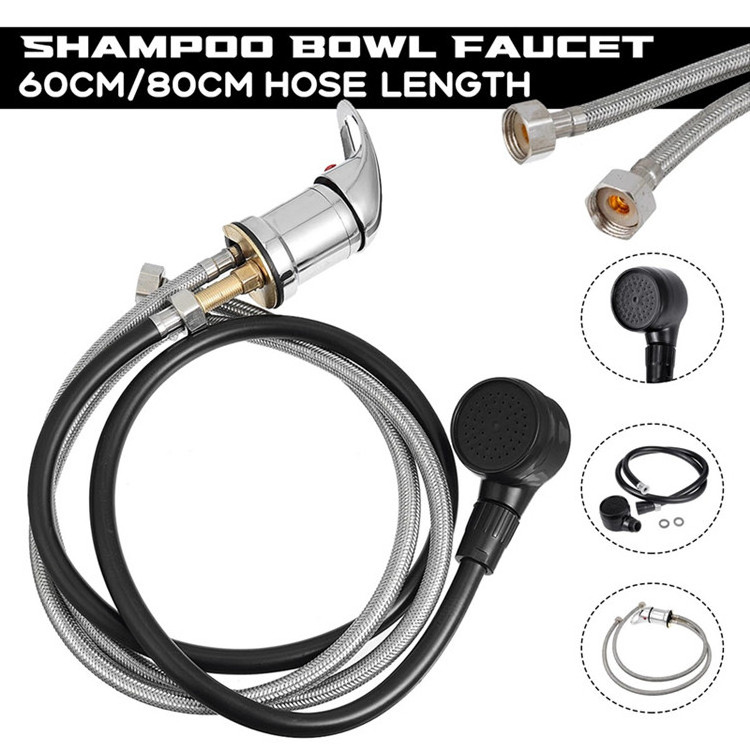 New design Spa Beauty Salon Shampoo Basin Faucet Hair Salon Faucet Hose Accessories Faucet Handle Spray Hose Replacement