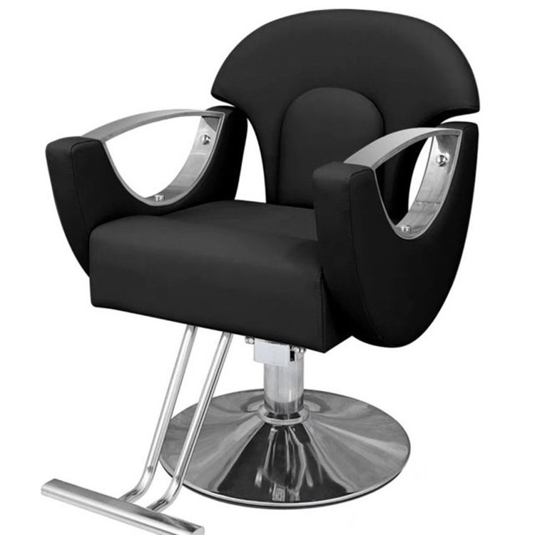 High Quality Salon Furniture Second Hand Salon Equipment Barber Shop Hairdressing Chair for Sale and Gold Wholesale Black Modern