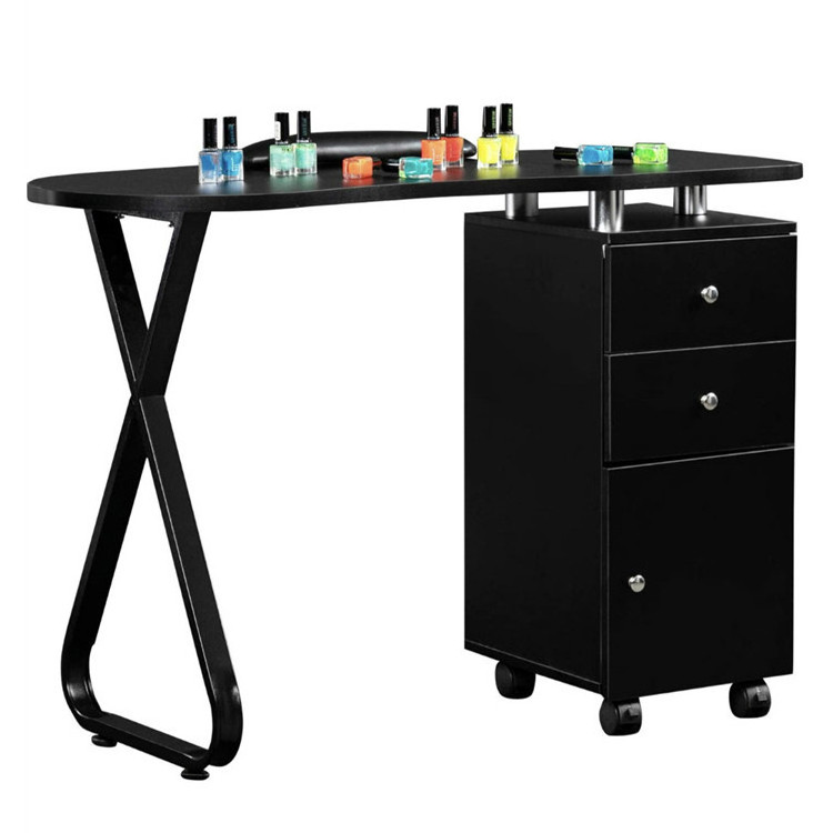 Hot Selling Nail Manicure Table Beauty Salon Portable Manicure Table Salon Furniture Mobile Manicure Table