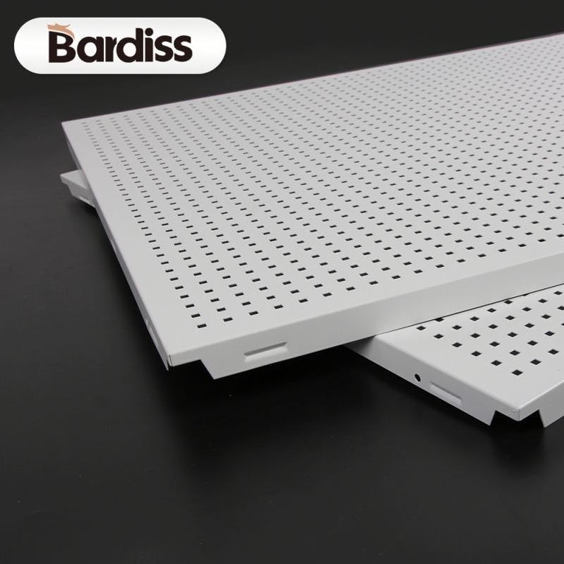 Acoustic ceiling cheap 2X4 ceiling panel perforated indoor aluminum ceiling tiles