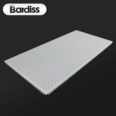 Acoustic ceiling cheap 2X4 ceiling panel perforated indoor aluminum ceiling tiles