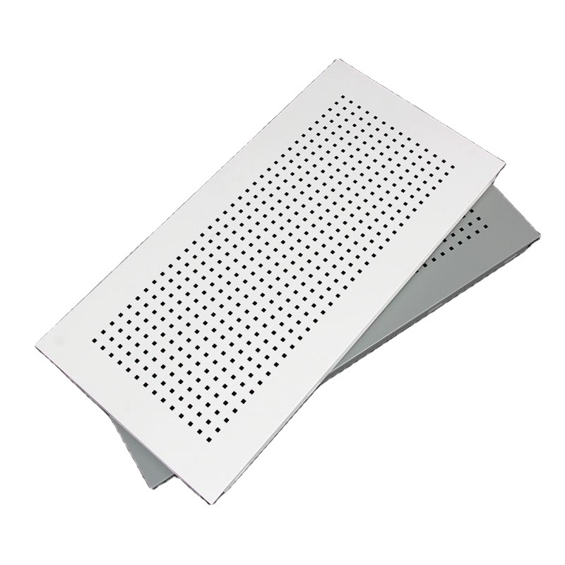 Acoustic Aluminium Ceiling Tiles 300*600 mm Perforated Aluminium Ceiling Panels 1*2 ft For Office Decoration