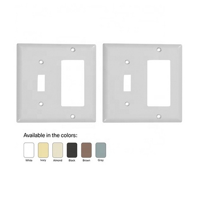 American Style Duplex Switch Socket Panel/(Rectangular Hole),Electric Switch Covers