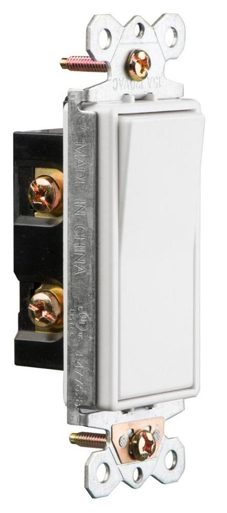 cUL 15 Amp 120 Volt Decorator Single Pole electrical wall  light Switch, Residential Grade