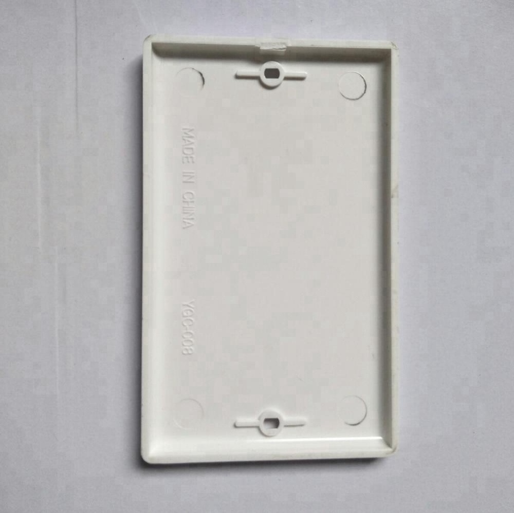 American blank wall plate 1-Gang No Device Blank Wallplate Standard Size Box Mount White