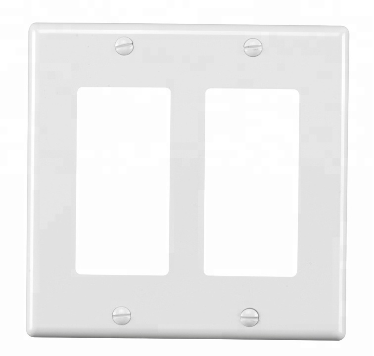 NEMA standard led light switch plate  2 gang electrical outlet wall plate cover