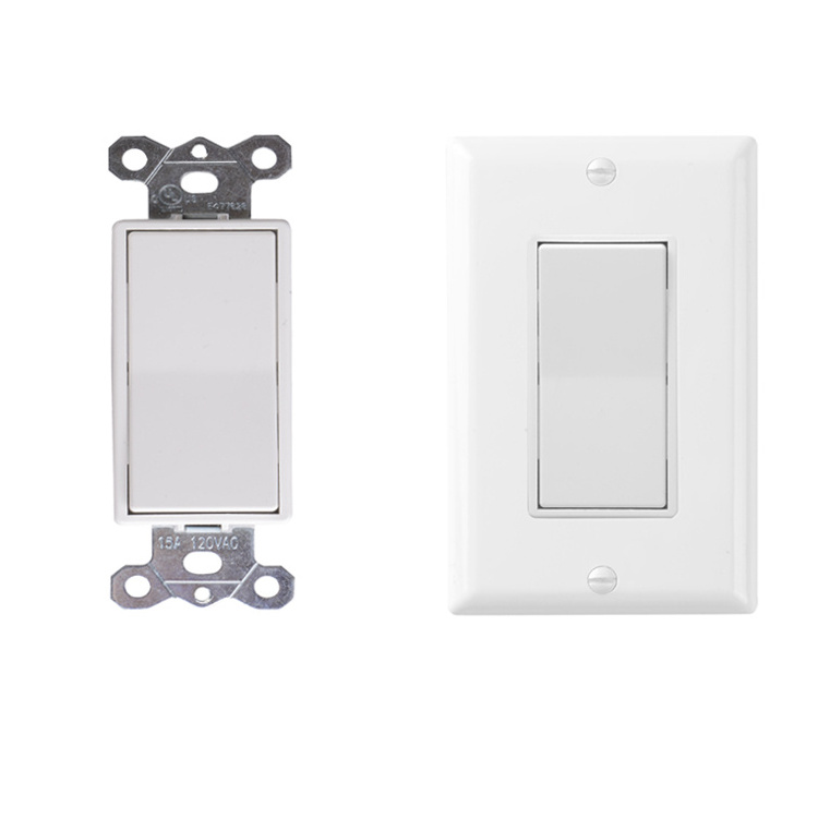 Jiangsu Barep UL Listed 1 way 2 way 120V American Electric Rocker Wall Led Light Gang Switch USA