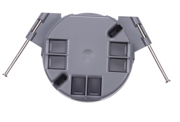 Electrical Boxes pvc Nail-On 20 cu.In New Work Round Plastic Junction Box Ceiling Light Junction Box