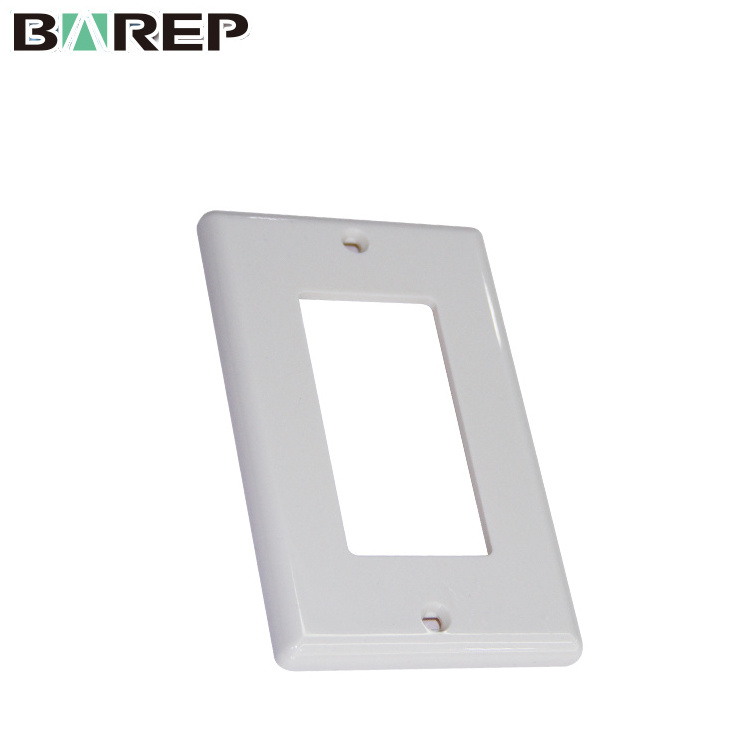 Decorator Light Switch or Receptacle Outlet Wall Plate Size 1-Gang Unbreakable Thermoplastic outlet plate cover