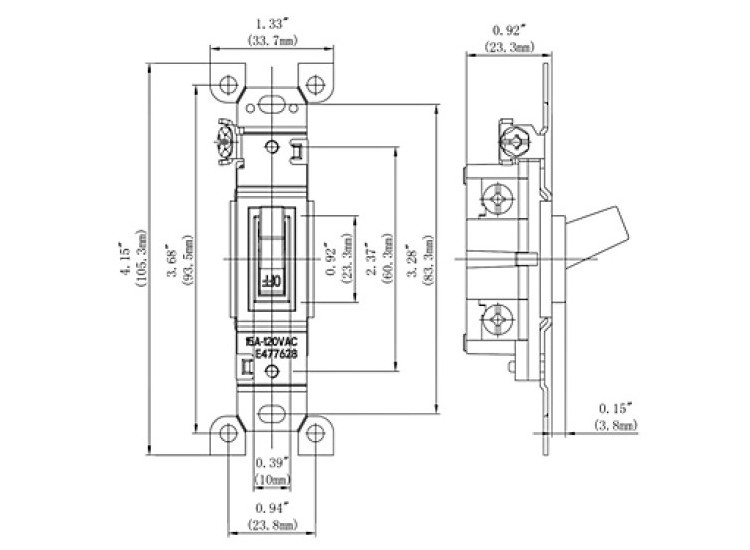 Professional manufacture single pole/3 ways electrical toggle light wall switch