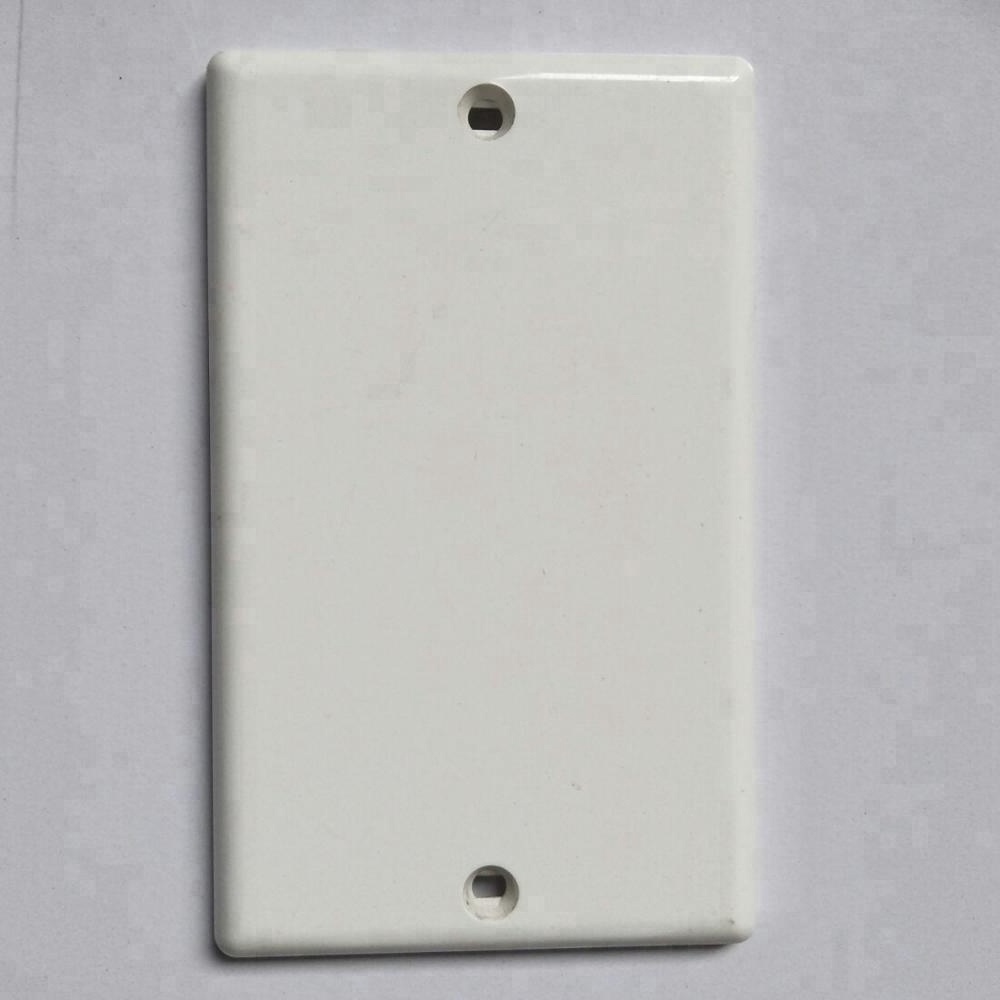 American blank wall plate 1-Gang No Device Blank Wallplate Standard Size Box Mount White