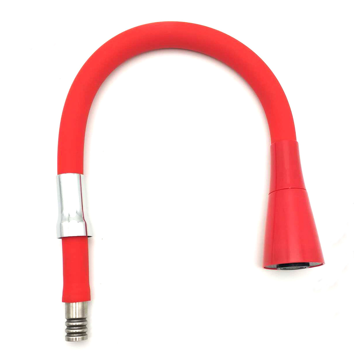 New Design Red flexible kitchen and bathroom silicone tap  kitchen faucet hose factory