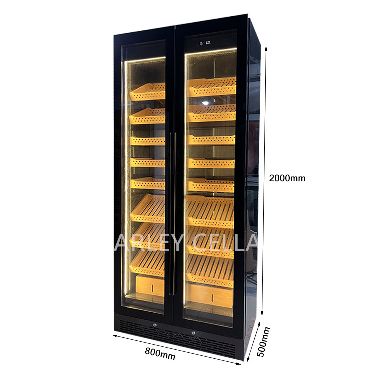 BARLEY cellar electronic cigar cooler humidor cabinet with advanced cooling system