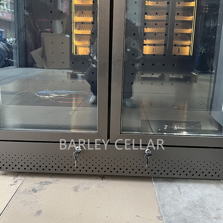 BARLEY cellar electronic cigar cooler humidor cabinet with advanced cooling system